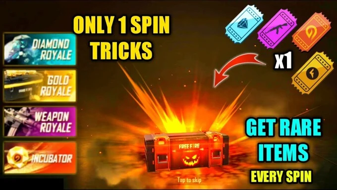 How To Get Rare Items In Garena Free Fire In One Spin