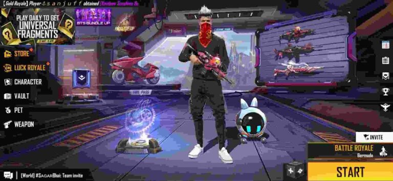 How To Equip Gun In Lobby In Free Fire 2024