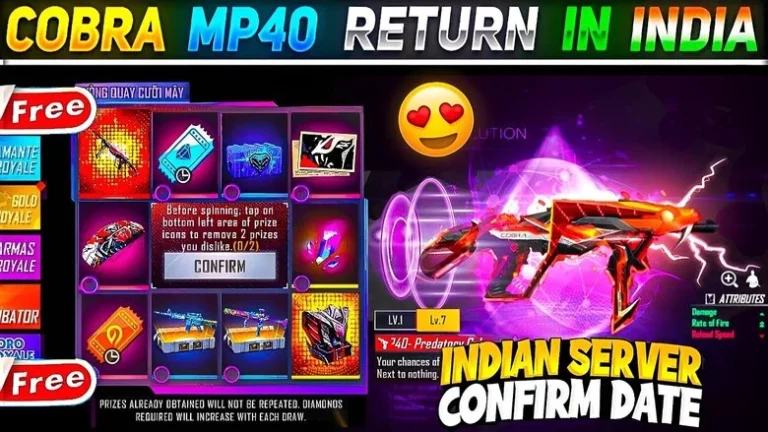 How to Get Cobra mp40 in Free Fire