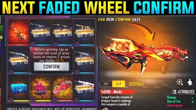 M4A1 Infernal Draco Faded Wheel Free Fire Event