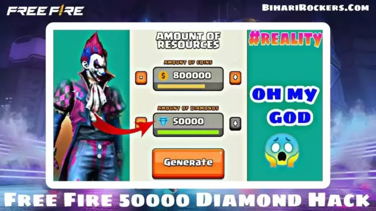 Free Fire 50000 Diamond Hack