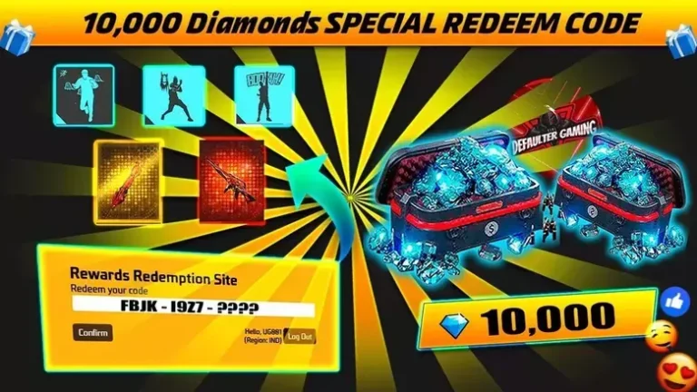 Free Fire Redeem Code 2023 - Google Play Redeem Code For Diamond Top-up