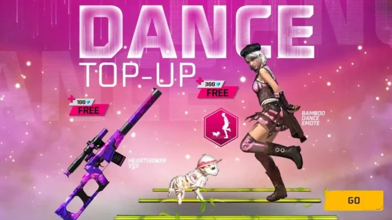 Free Fire Max Dance Top-up Event: Claim Emote and VSS Gun Skin