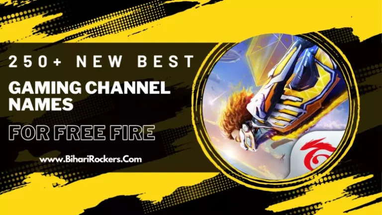 New Best Gaming Channel Names For Free Fire