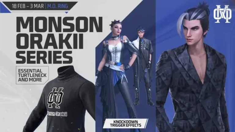 Free Fire Max Monson Orakii Series Event 2023: Get Bundles, Black T-shirts and More