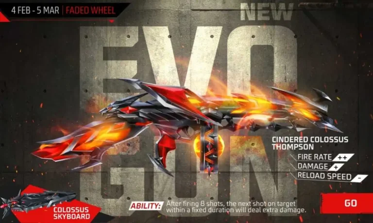 How To Get New Evo Thompson Gun Skin In Free Fire Max 2023 (Redeem Code)