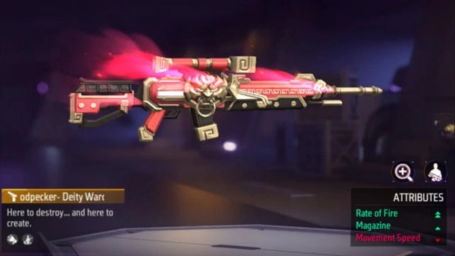 Upcoming New Woodpecker Skin In Free Fire Dirty Warcry