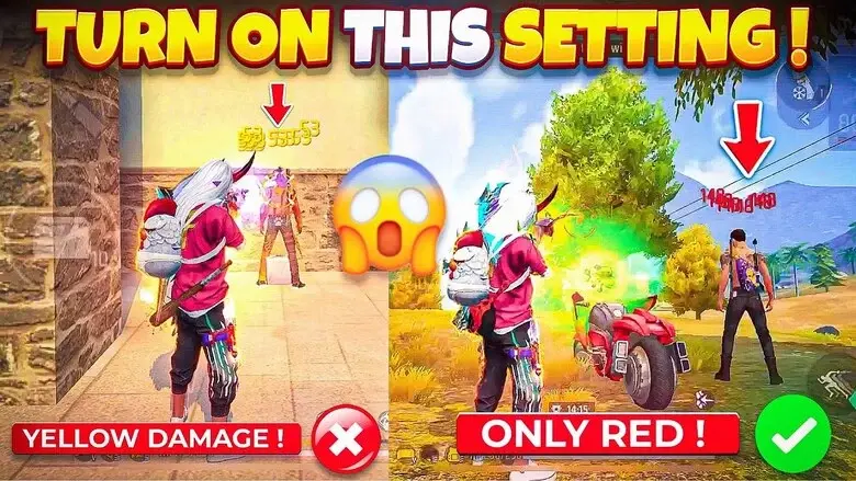 How To Change Yellow To Red Number Headshot in Free Fire Max After OB41 Update